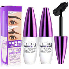 MVC Tattoo Eyebrow Gel 2-Pack packaging for easy at-home brow tint.
