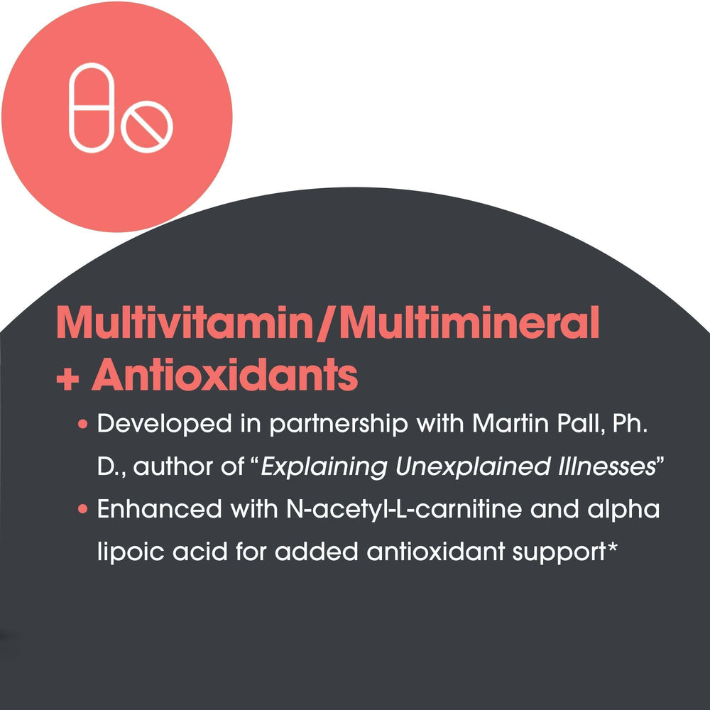 MVM-A ingredients list highlighting vitamins and minerals