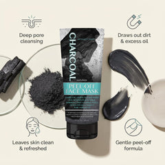 My Beauty Spot Charcoal Face Mask peel-off action for painless removal.