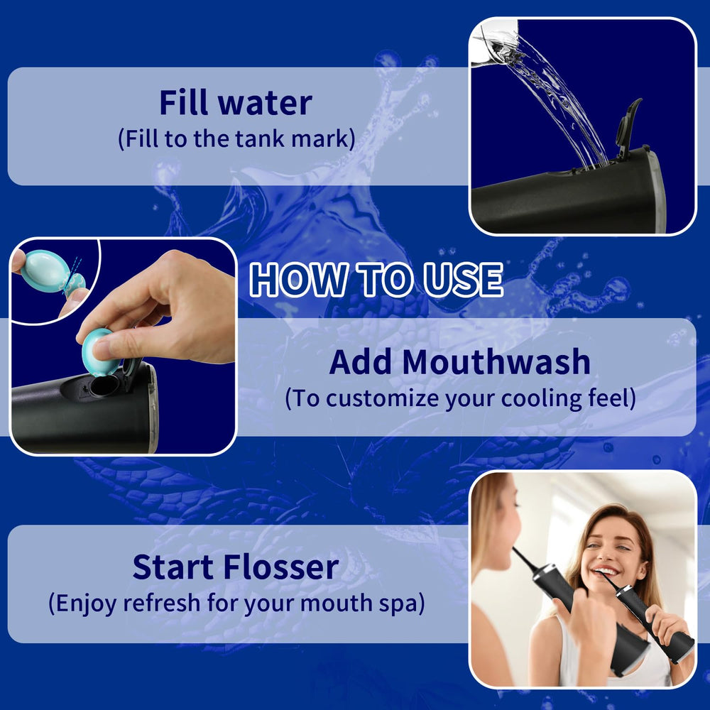 Minty fresh breath concept with MySmile mouthwash