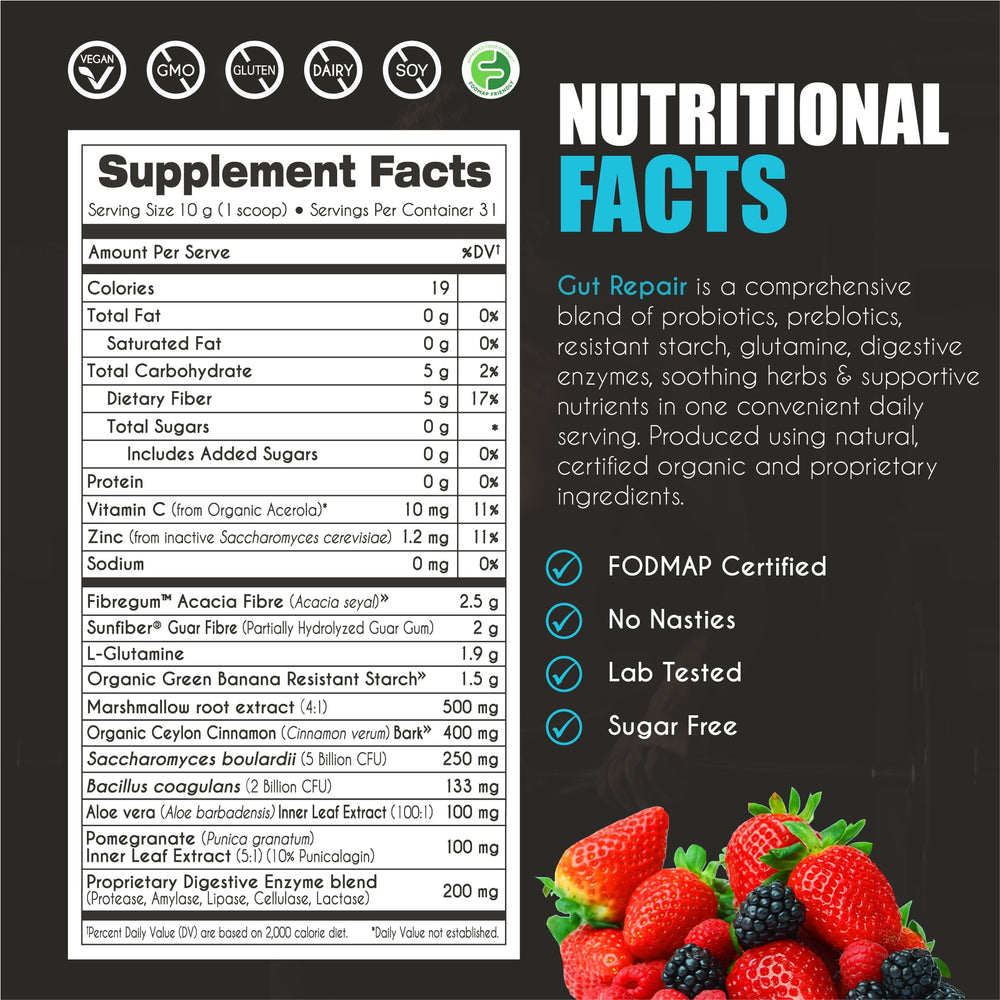 MyBrainCo Gut Repair scoop showing a convenient daily portion.