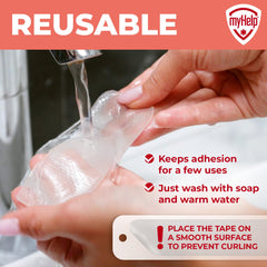 MYHELP scar sheet holder keeps patches organized between uses