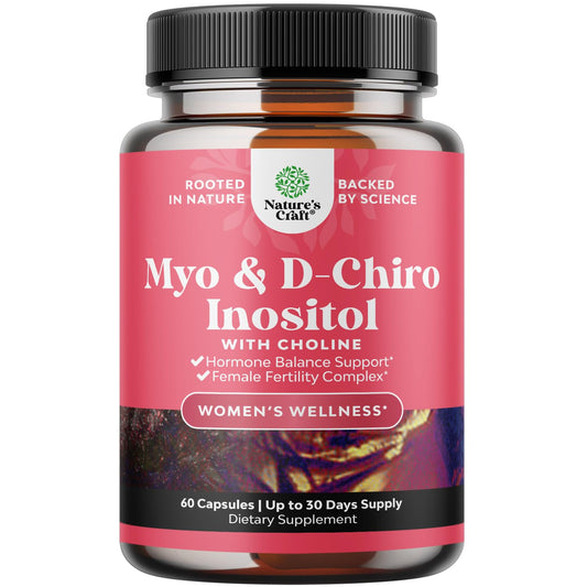 Product bottle of Myo-Inositol & D-Chiro Inositol for Women - 60 capsules