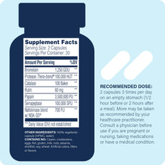 Close-up view of Myomend label