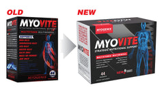 Assorted Myovite packets displayed to show on-the-go nutrition