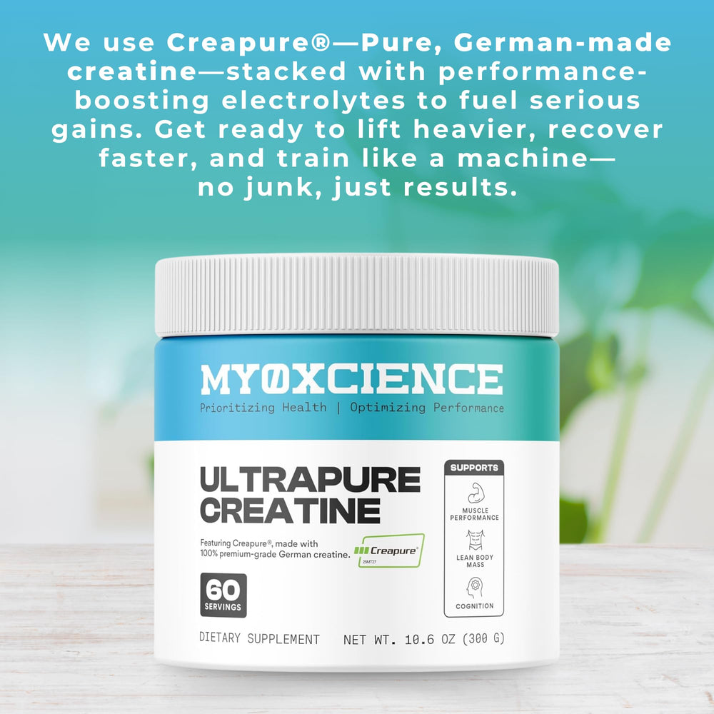 Serving scoop showing 5g Creapure per serving