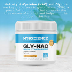 MYOXCIENCE NAC Glycine Supreme serving scoop and 30 servings