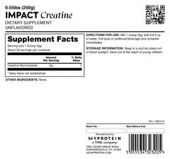 Creatine monohydrate powder with measuring scoop