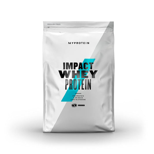 Front view of Myprotein Impact Whey Protein Blend Fruity Cereal 2.2 lb tub