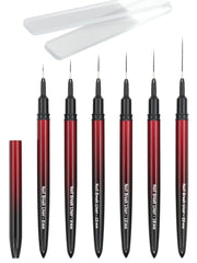 MYR nail art brush 6mm for fine lines and delicate patterns on nails.