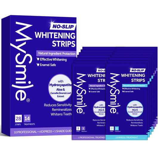 MySmile Teeth Whitening Strips product kit front view