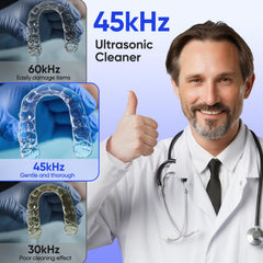 Dual cleaning modes for quick retainer care and deep cleaning
