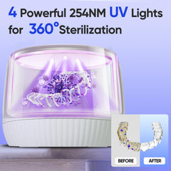 254nm UV odor-control lamps in operation