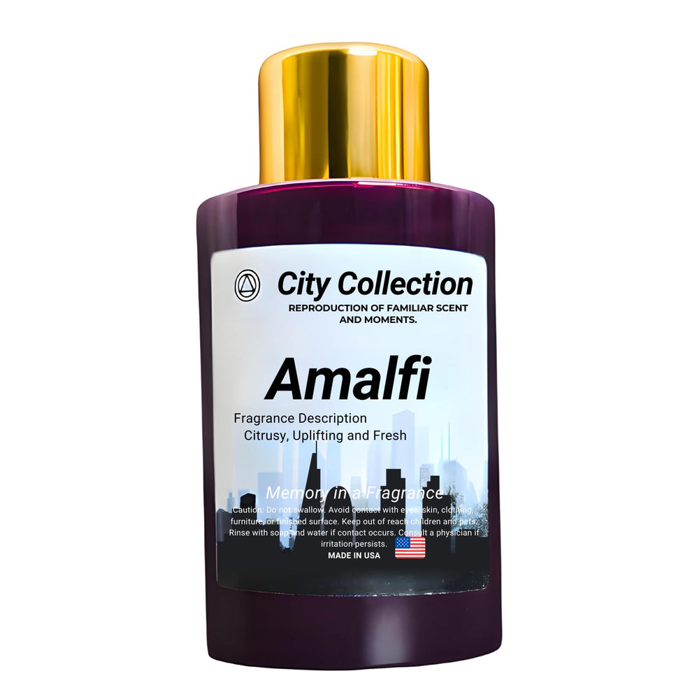 Mystic Romance Amalfi Aroma Oil Blend 120ml plastic purple bottle