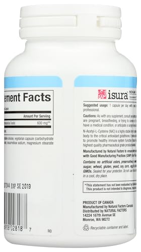 N-Acetyl-L-Cysteine 600 mg capsules