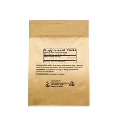 Back label of N-Acetyl L-Tyrosine Powder (4 oz) showing ingredients