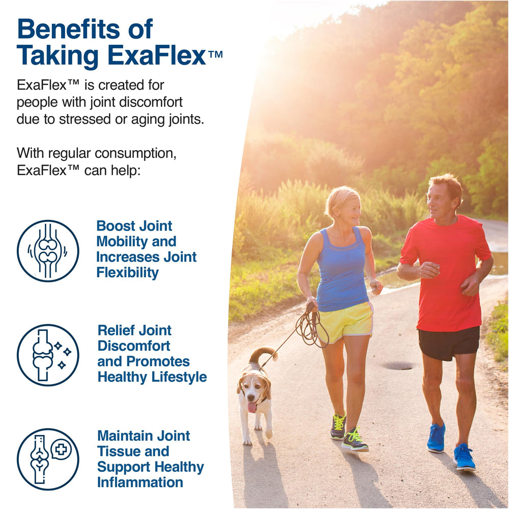 Ingredients: glucosamine, chondroitin, MSM, bromelain, boswellia, turmeric, quercetin