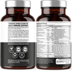 Bottle highlighting 42 ingredients from fruits and vegetables