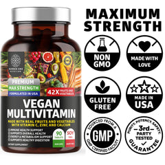 Packaging image of 90-tablet plant-based multivitamin