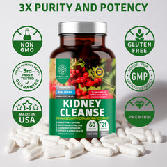 Non-GMO and Gluten-Free label for N1N Kidney Cleanse
