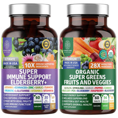 N1N Organic Super Greens + Immune Support bottle
