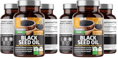 N1N Premium Black Seed Oil bottle label - 1000 mg, cold-pressed