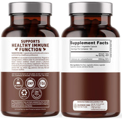 180 vegan selenium capsules on a white background