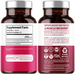 Label close-up showing ingredients and dosage