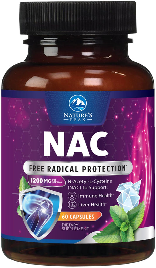 NAC 1200mg 60-capsule bottle image