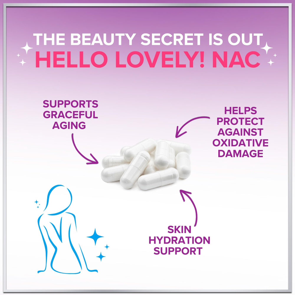 Vegan-friendly NAC 1200mg packaging