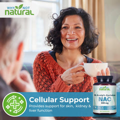 NAC 600 mg capsules bottle label