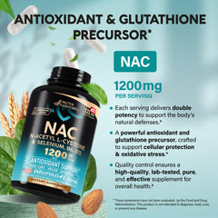 NAC capsule close-up showing 600 mg per capsule