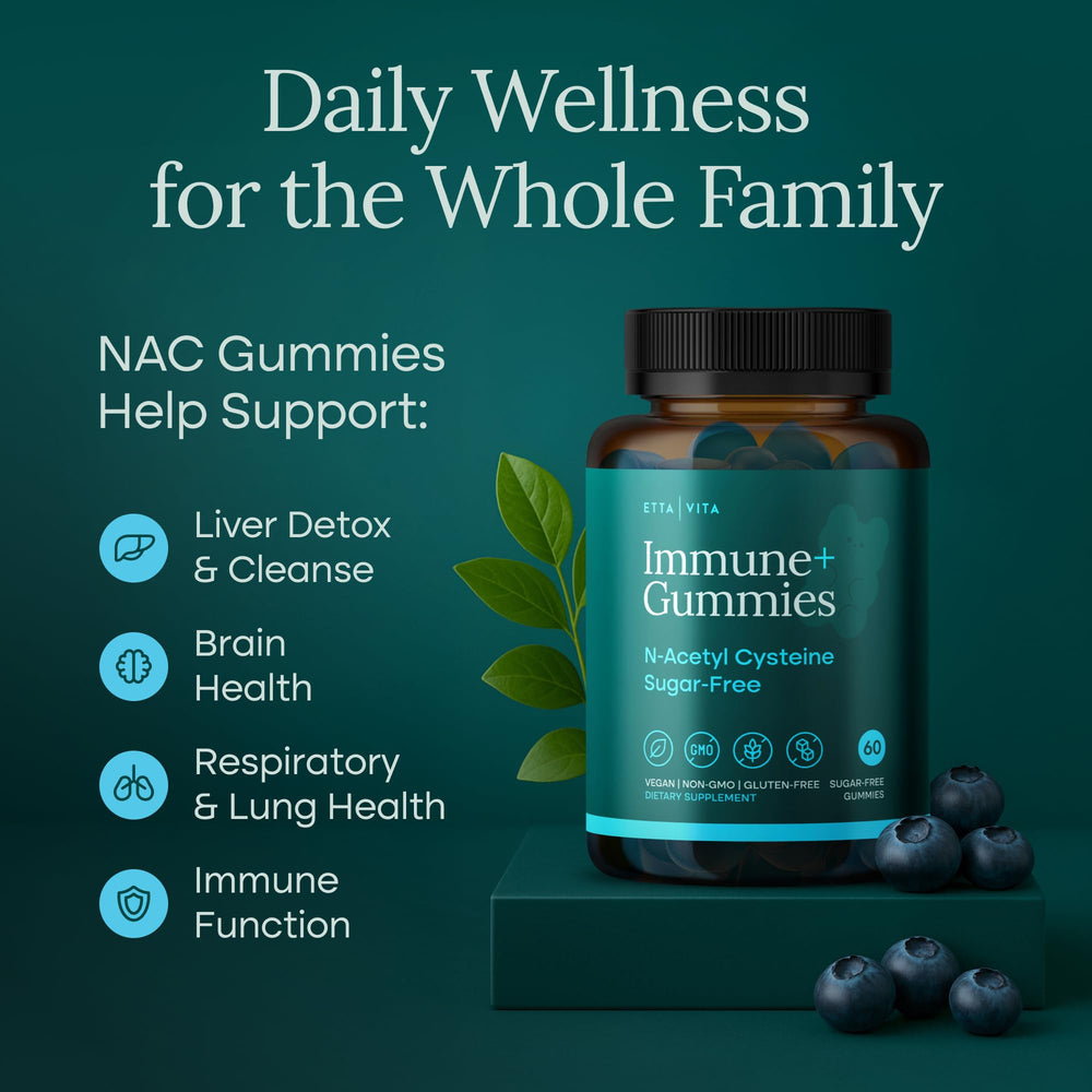 Vibrant NAC Gummies texture and color close-up