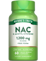 Front view of Nature's Truth NAC supplement bottle