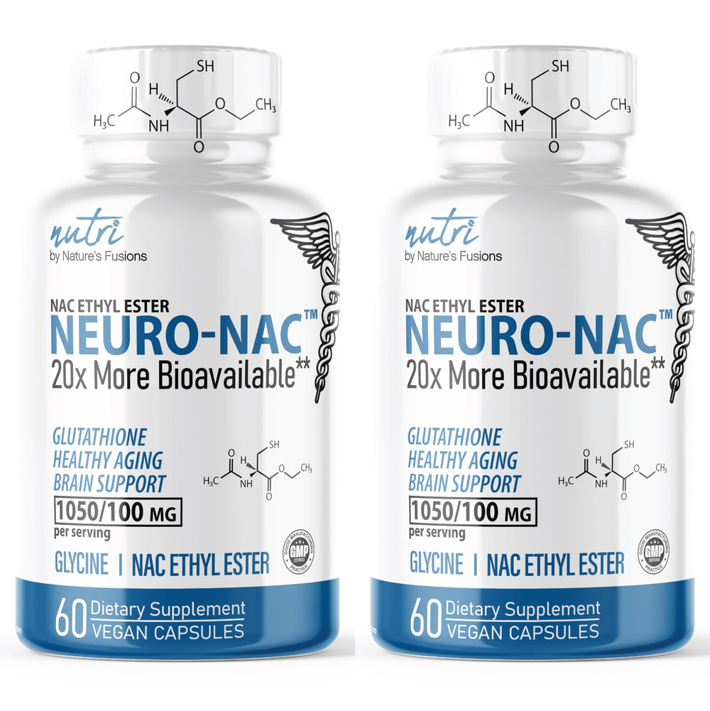 Front view of NACET N-Acetyl Cysteine Ethyl Ester 120 caps pack (Pack of 2)
