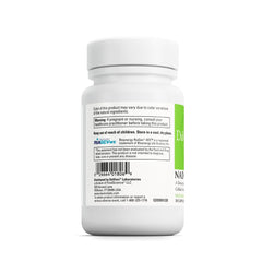 Illustration highlighting NAD+, vitamin C, and niacin ingredients