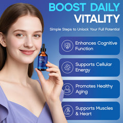 Sugar-free label on NAD+ drops