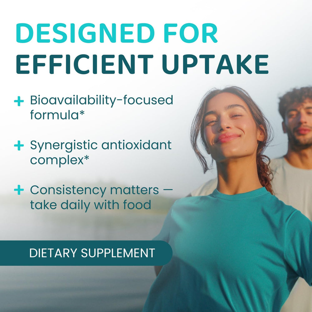 Antioxidant blend components: Resveratrol, Pterostilbene, CoQ10, ALA, Astaxanthin