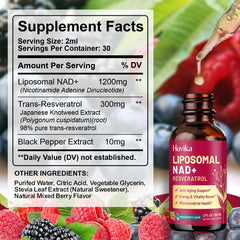 2oz bottle of NAD+ liquid drops