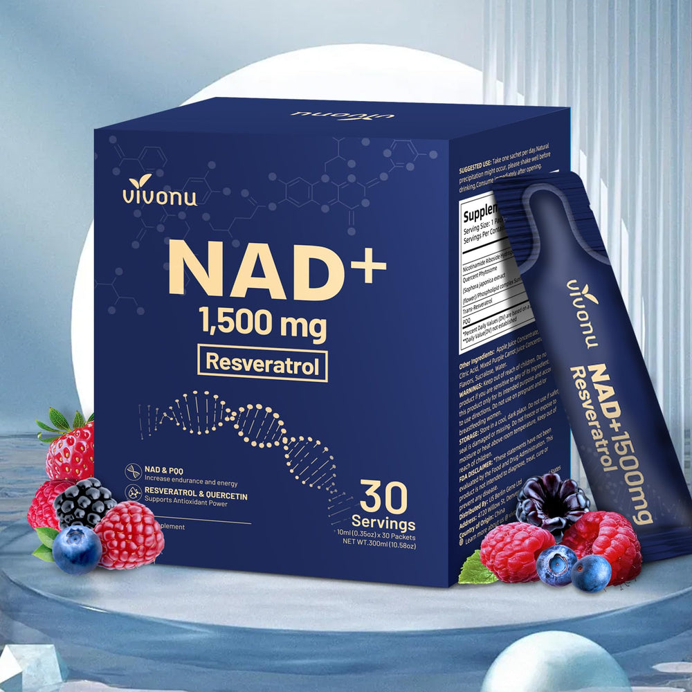 NAD Liquid Supplement 1500mg Berry bottle front