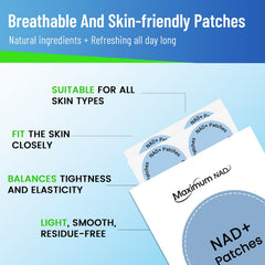 Close-up of NAD+ patch adhesive surface