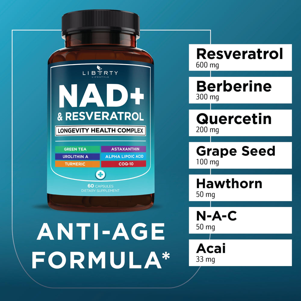 Close-up of NAD+ Supplement Complex ingredients