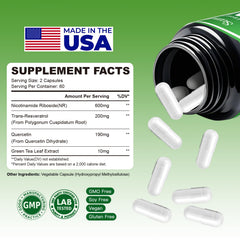 NAD Supplement product packaging and display