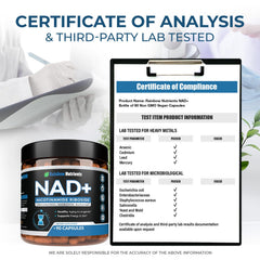 NAD+ supplement supporting brain and skin health