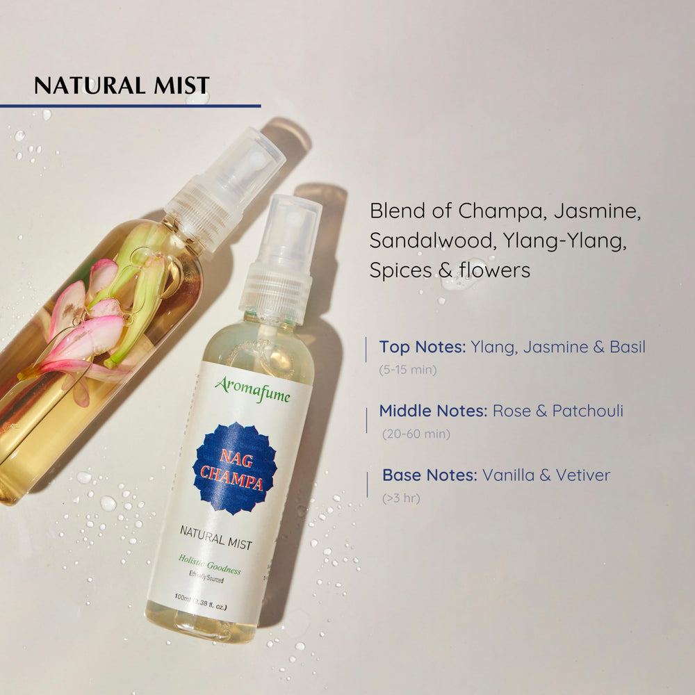 Champa flower extracts with sandalwood notes