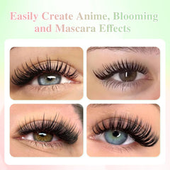 NAGARAKU 5D flora lashes spikes provide layered 3D volume.