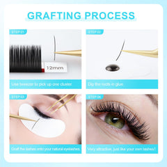 NAGARAKU durable ellipse lashes for longer wear with proper care.