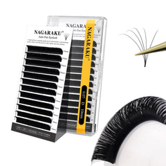 NAGARAKU Easy Fan premade fans for quick, consistent lash clusters.
