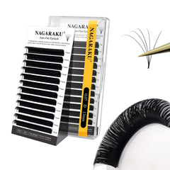 NAGARAKU Easy Fan Eyelash Pack—premade fans for fast volume