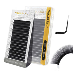 NAGARAKU classic eyelash extensions with foil strip for clean, residue-free application